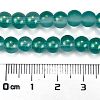 Frosted Transparent Glass Bead Strands GLAA-P065-6mm-08-3