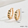 Elegant Classic Hollow Irregular Brass Hoop Earrings LF2234-5