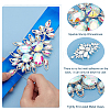 1Pc Brass Rhinestone Appliques DIY-FG0005-52A-4