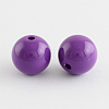 Chunky Bubblegum Round Acrylic Beads X-SACR-S044-8mm-11-1