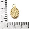 Brass Micro Pave Cubic Zirconia Pendants KK-P336-04E-G-3