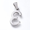 Non-Tarnish 304 Stainless Steel Pendants STAS-L210-05G-P-2