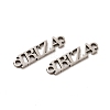 Non-Tarnish 201 Stainless Steel Connector Charms STAS-K251-078P-2