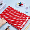 Red Cotton Fabric DIY-WH0750-293B-3