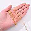 Brass Paperclip Chains CHC-R134-G-7