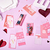 120Pcs 6 Styles Valentine's Day Rectangle Plastic Cellophane Bags OPC-TA0001-06-6