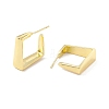 Rack Plating Brass Rectangle Stud Earrings EJEW-I266-14G-2