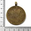 Vintage Tibetan Style Alloy Large Pendant Cabochon Settings TIBEP-M018-117AB-NF-3