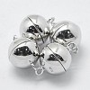 Anti-Tarnish Rhodium Plated 925 Sterling Silver Magnetic Clasps STER-F037-098P-8mm-1