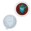 Flat Round with Owl & Flower DIY Cup Mat Silicone Molds SIL-F007-06D-1