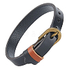 Cattlehide Adjustable Bracelets for Men Women BJEW-WH20001-06B-1