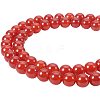 Natural Carnelian Bead Strands G-PH0028-8mm-15-1