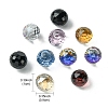 Faceted Round Glass Cabochons GGLA-YW001-13C-2