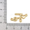 Brass Heart with Fe Faith Connector Charms KK-C114-02G-3