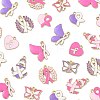 48Pcs 12 Styles Alloy Enamel Pendants FIND-FS0004-81-3