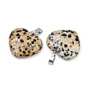 Natural Dalmatian Jasper Pendants G-A281-02P-03-2