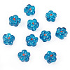 10Pcs Transparent Handmade Bumpy Lampwork Beads LAMP-TADJ0001-48C-3