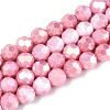 Anti-Tarnish Electroplate Glass Beads Strands EGLA-T021-10mm-15-03-1