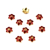 Multi-Petal Alloy Enamel Bead Caps ENAM-WH0063-03D-2