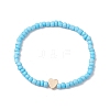 4Pcs Glass Beaded Stretch Bracelets for Women BJEW-JB11504-5