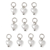 ABS Imitation Pearl Charms PALLOY-JF03222-01-1