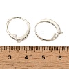 Brass Cubic Zirconia Leverback Earring Findings KK-S340-43S-3