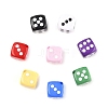 Spray Printed Opaque Acrylic Beads SACR-Z009-02-1