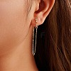 925 Sterling Silver Micro Pave Cubic Zirconia Stud Earrings EJEW-K284-04G-4