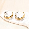 304 Stainless Steel Stud Earrings EJEW-O066-03M-5