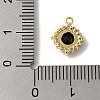 Brass Micro Pave Clear Cubic Zirconia Pendants KK-S391-01G-E-3