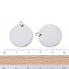 Anti-Tarnish 304 Stainless Steel Pendants STAS-I311-32H-P-4