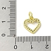 Real 18K Gold Plated Brass Pave Cubic Zirconia Pendants KK-M283-08B-01-3