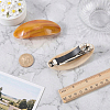 2Pcs 2 Colors Resin and Iron Hair Barrettes PHAR-WR0001-07-3