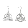 304 Stainless Steel Sailor's Knot Dangle Earrings for Women EJEW-P222-06P-1