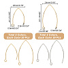 304 Stainless Steel Earring Hooks STAS-UN0015-52-3