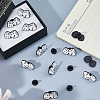 12Pcs Dice Enamel Pin JEWB-FH0003-03-4
