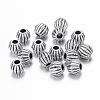 Antique Silver Tibetan Style Bicone Spacer Beads X-LF0300Y-NF-1