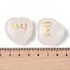 Natural Quartz Crystal Heart Engraving MBTI Figurines Statues for Home Office Desk Decorations X1-G-K353-05A-3