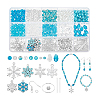 DIY Snowflake Alloy Dangle Earrings Making Kit DIY-PH0022-67-7