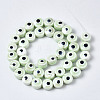 Handmade Porcelain Ceramic Beads Strands PORC-T006-04R-2