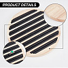8-Slot Wood Finger Ring Display Plate RDIS-WH0011-18A-5