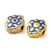 Rack Plating Brass Enamel Beads KK-P276-37G-2