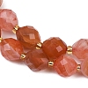 Natural South Red Agate Beads Strands G-N342-149E-4