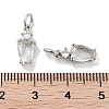 Brass Micro Pave Cubic Zirconia Charms KK-C051-09P-04-3