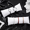 Burlap Bracelet/Watch Pillow Displays BDIS-WH0007-05-5