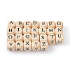 ddPrinted Natural Wood Beads WOOD-KS0001-12-2