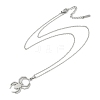 Halloween Series 202 Stainless Steel Cable Chain Spider Pendant Necklaces NJEW-S005-01P-F-2