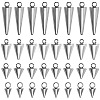 40Pcs 4 Style 304 Stainless Steel Pendants sgSTAS-SZ0002-36P-1