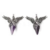 Natural Amethyst Pendants GG-C001-02L-1