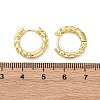 Brass Twisted Rope Chunky Hinged Huggie Hoop Earrings for Women EJEW-P196-25G-2